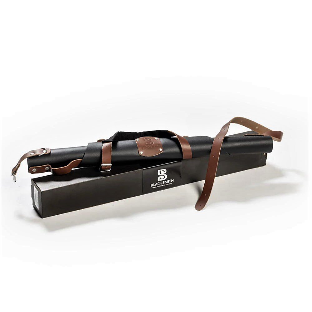 BlackSmith Leren Schort Zwart met Verpakking