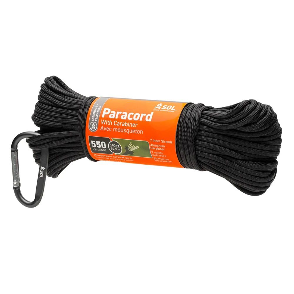 SOL 550 Paracord_2 SOL 550 Paracord 30,5 m Karabijnhaak