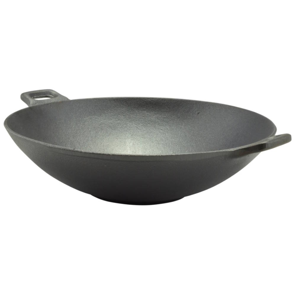 PerfectHome Gietijzeren Wok Wadjan 31 cm