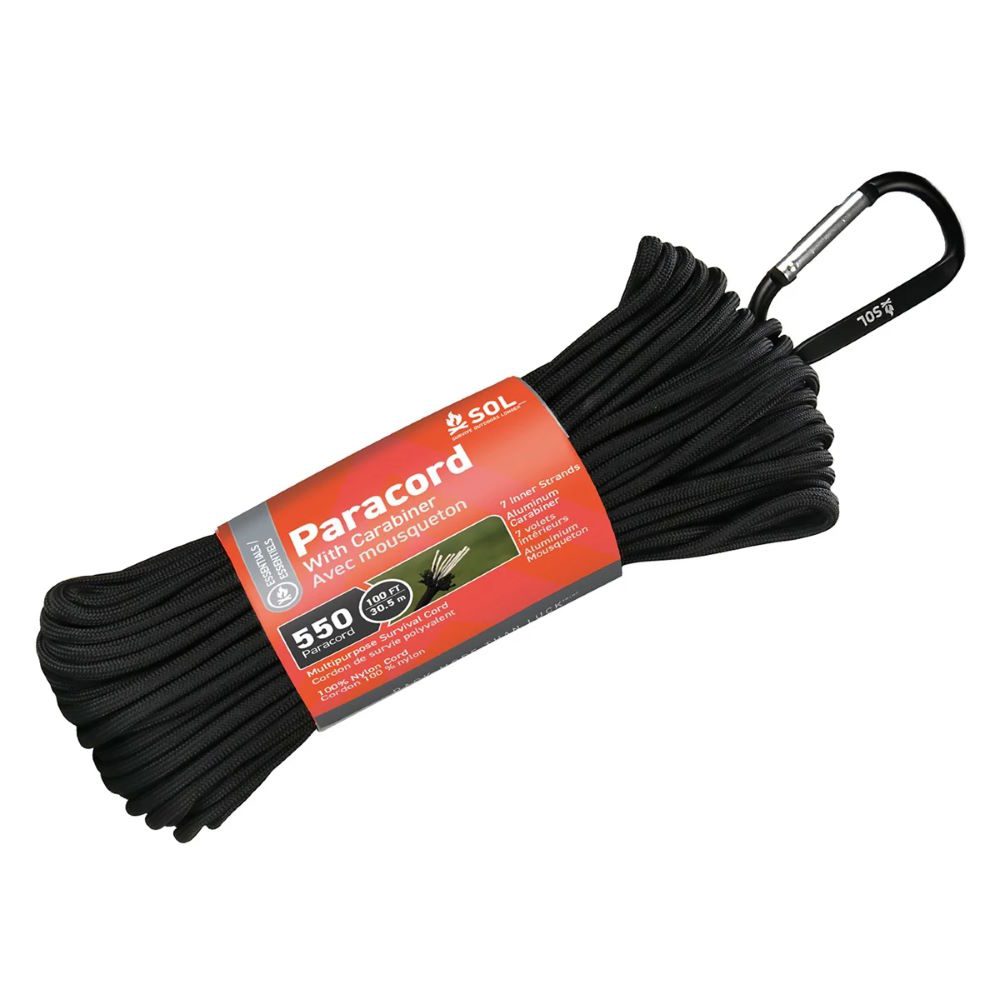 SOL 550 Paracord 30,5 m Karabijnhaak