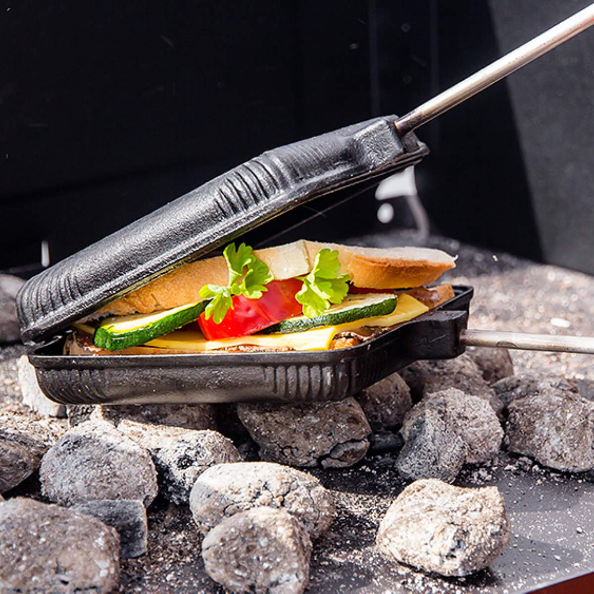 Petromax Tosti IJzer Lange Steel