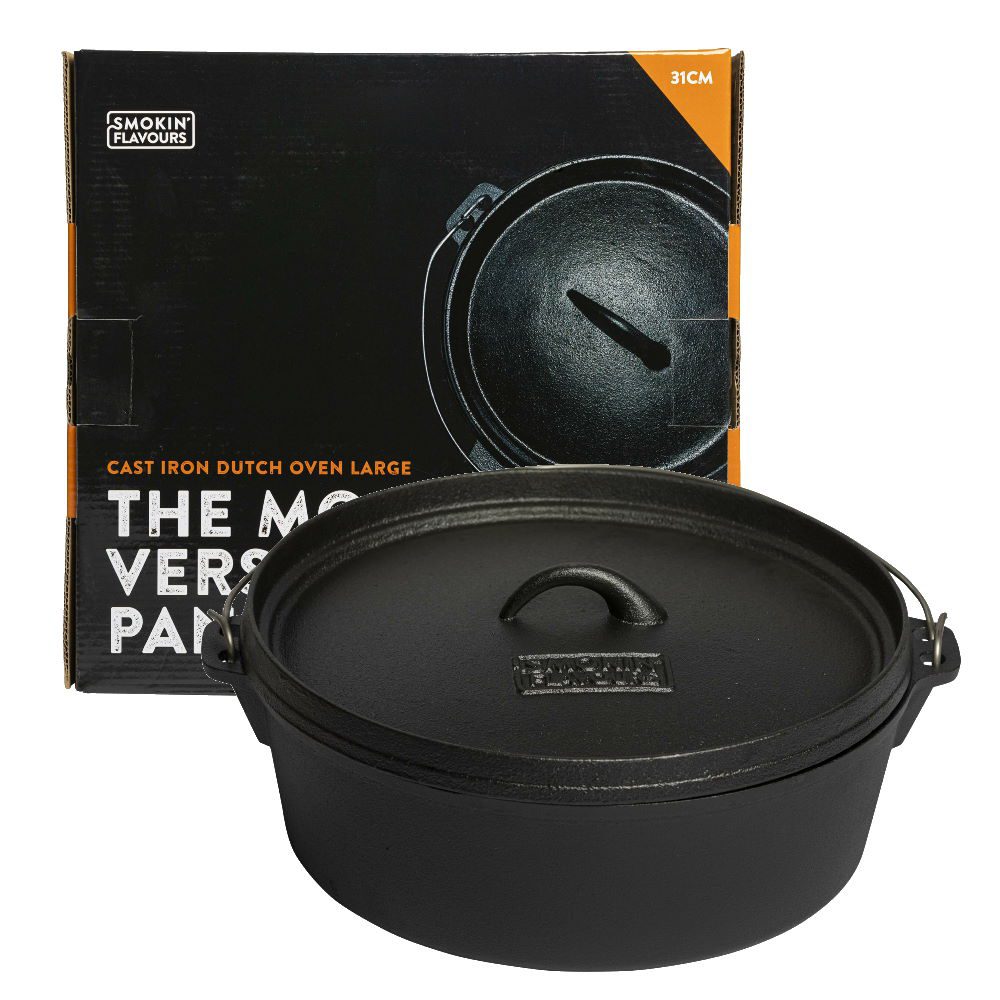 Smokin’ Flavours Dutch Oven Large met Verpakking Smokin’ Flavours Dutch Oven Large met Verpakking