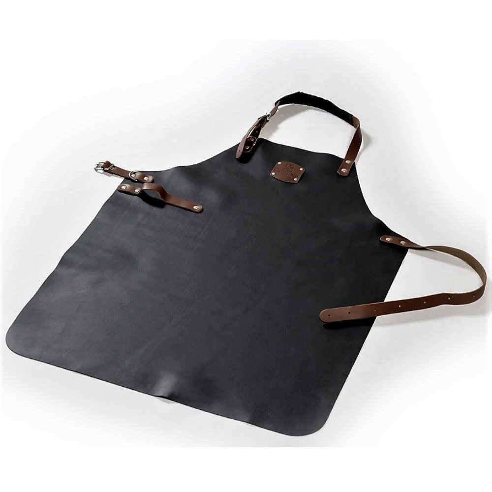 BlackSmith Leren Schort Zwart