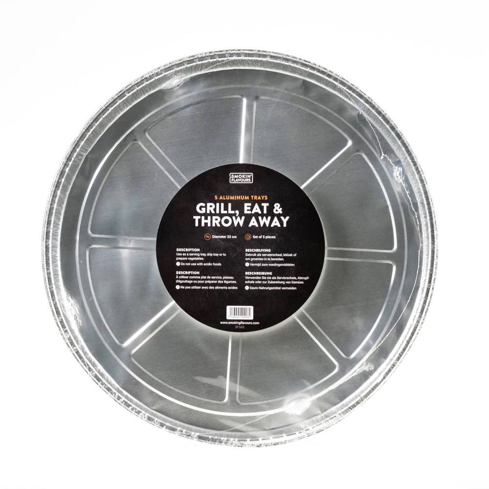 SF545 SMOKIN' FLAVOURS Aluminium Wegwerp Bakken Rond