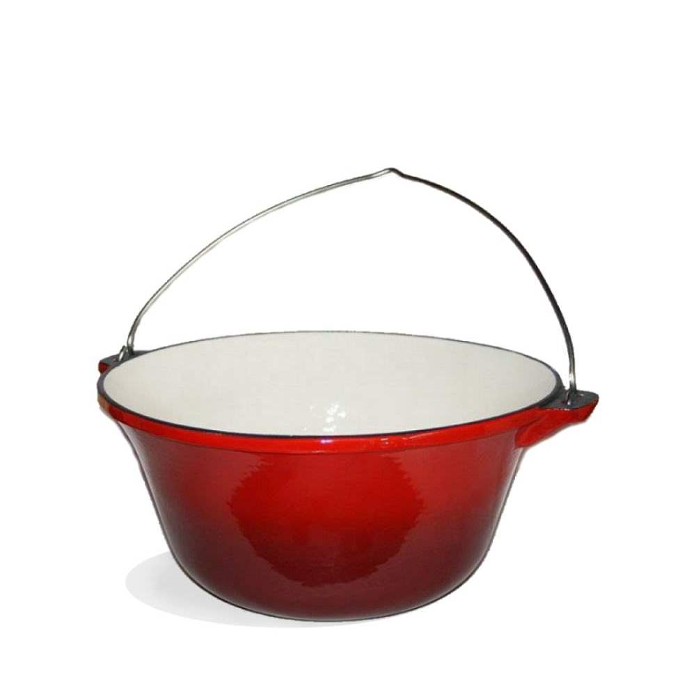 Gietijzeren Bogracs Heksenketel geëmailleerd 5.0 Ltr