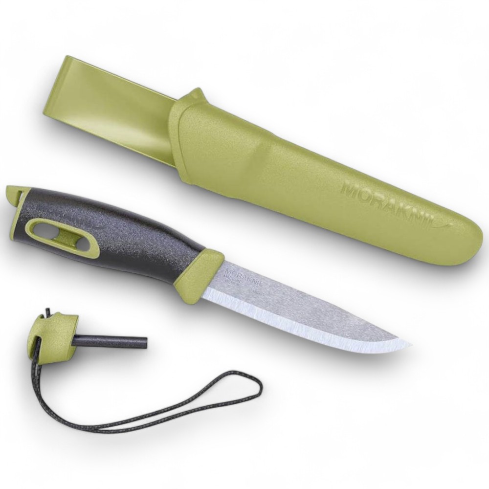 Morakniv Compagnion Spark Green_1000S-Photoroom (1) Morakniv Compagnion Spark Green