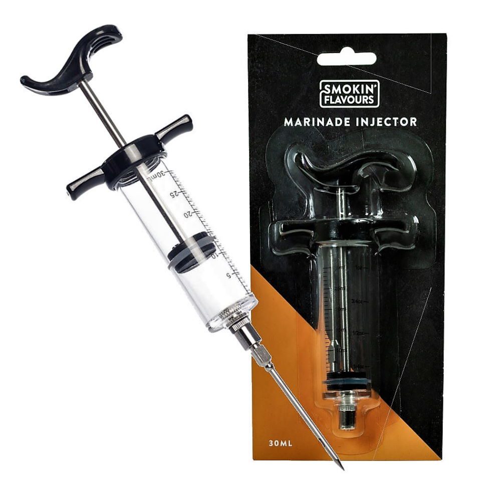Smokin' Flavours Marinade Injector met verpakking