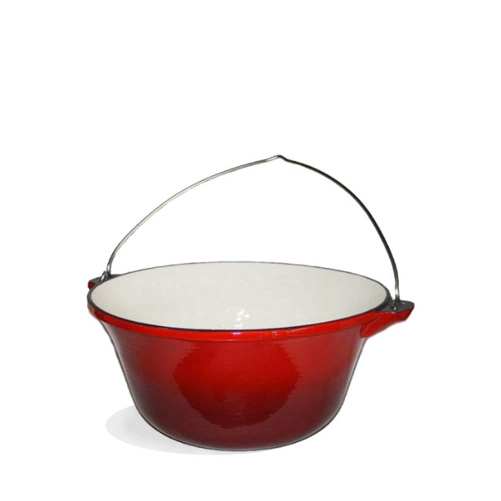 Gietijzeren Bogracs Heksenketel geëmailleerd 4.0 Ltr