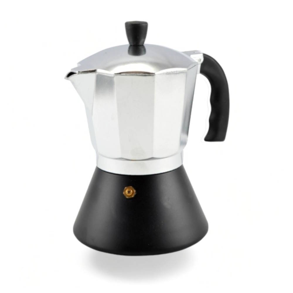 Perfect Home Koffie Moka Alu Zwart 6-kops Perfect Home Koffie Moka Alu Zwart 6-kops