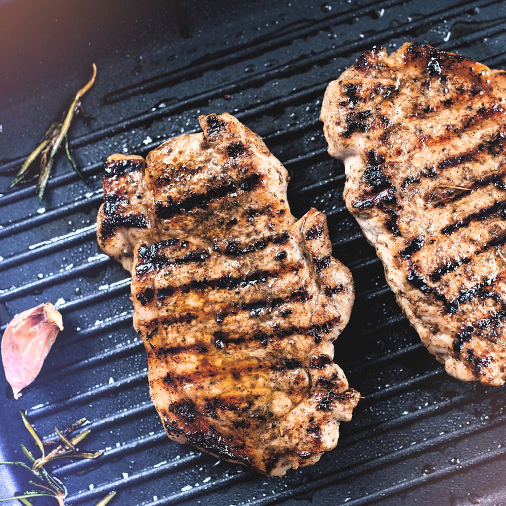 PERFECT HOME GIETIJZEREN GRILLPLAAT 51 CM X 24 CM_2 Gietijzeren Grill- Bakplaat 2-zijdig