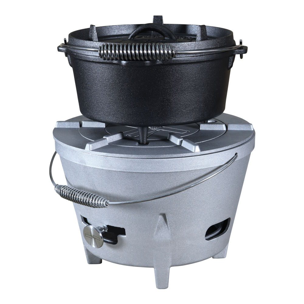 The WindMill Campstove met Dutch Oven The Windmill CampStove